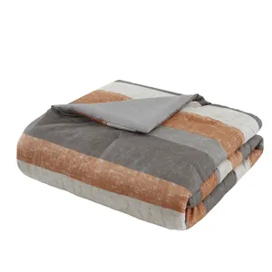 Madison Park Essentials Jaxon Stripe Comforter Set with Bed Sheets