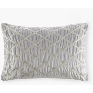 Aumont Oblong Decor Pillow - Silver