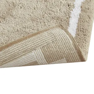 Evan Cotton Tufted Bath Rug 24x72 - Taupe