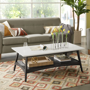 Parker Coffee Table - Off-White/Black