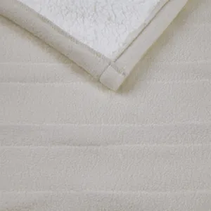 Serta Fleece to Sherpa Heated Throw