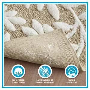 Madison Park Serene Cotton Tufted Bath Rug