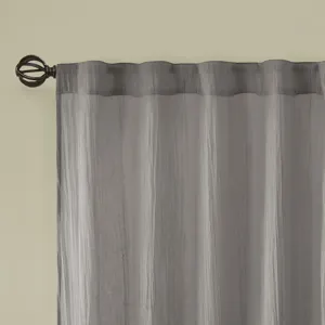 Madison Park Harper Solid Crushed Curtain Panel Pair