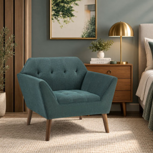 INK+IVY Newport Wide Mid-Century Modern Lounge Chair
