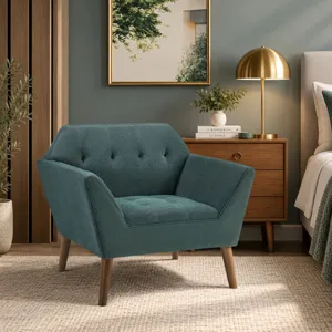 INK+IVY Newport Wide Mid-Century Modern Lounge Chair