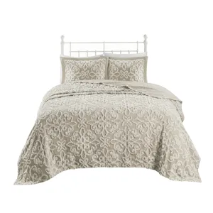 Madison Park Sabrina 3 Piece Tufted Cotton Chenille Bedspread Set