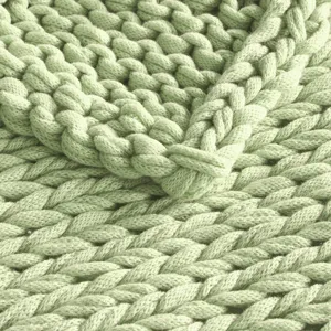 Madison Park Chunky Double Knit Handmade Throw Blanket