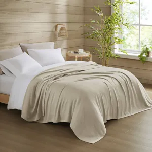 Bamboo Cotton Full/Queen Rayon from Bamboo Cotton Blanket - Khaki