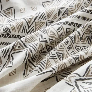 Madison Park Ibiza 4 Piece Printed Duvet Cover Set with Throw Pillow