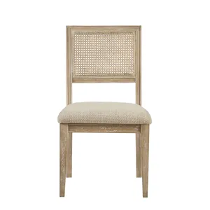 Kelly Armless Dining Chair Set of 2 - Light Brown