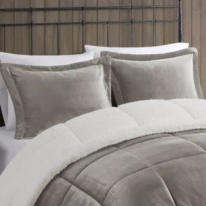 Woolrich Alton Plush to Sherpa Down Alternative Comforter Set