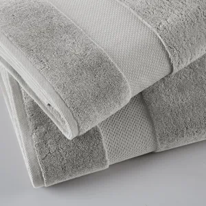 100% Cotton Bath Sheet 2 Piece Set - Grey