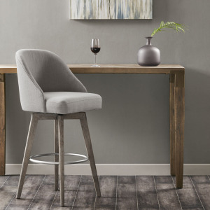 Pearce Bar Stool with Swivel Seat - Grey