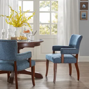 Dawson Arm Dining Chair - Blue