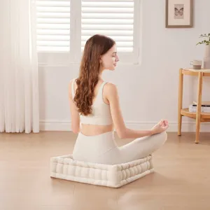 Intelligent Design Azza Poly Chenille Square Floor Pillow Cushion