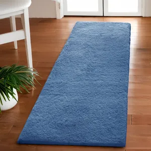 Marshmallow Bath Rug - Slate Blue