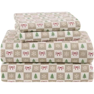 True North by Sleep Philosophy Cozy Cotton Flannel Printed Sheet Set