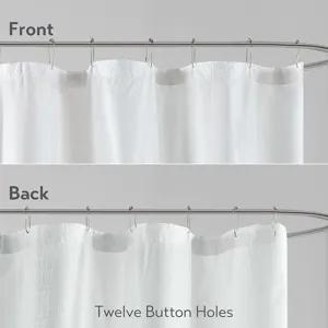 Madison Park Ara Ombre Printed Seersucker Shower Curtain