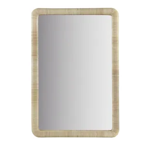 Nova Natural Rattan Rectangle Wall Mirror - Natural