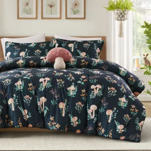 Intelligent Design Gwen Mushroom Garden Comforter Set