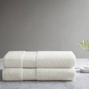 100% Cotton Bath Sheet 2 Piece Set - White