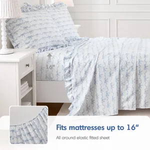 Intelligent Design Microfiber Ruffle Sheets