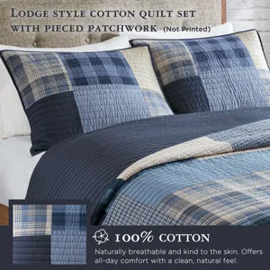 Woolrich Winter Hills Oversized Cotton Quilt Set