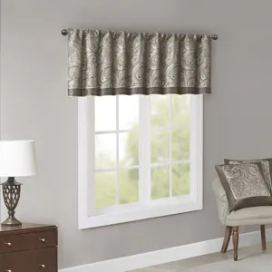 Madison Park Aubrey Jacquard Window Valance
