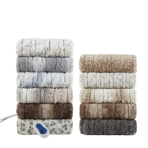 Beautyrest Zuri Oversized Faux Fur Heated Throw