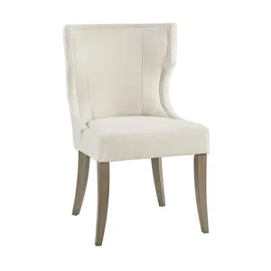 Carson Upholstered Wingback Dining Chair - Cream