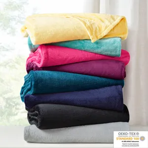 Intelligent Design Microlight Plush Oversized Blanket