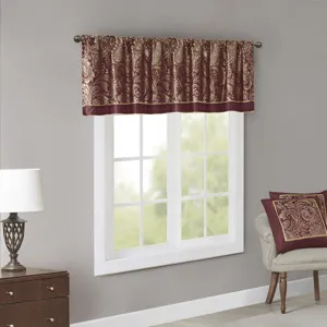 Madison Park Aubrey Jacquard Window Valance