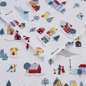 True North by Sleep Philosophy Cozy Cotton Flannel Printed Sheet Set