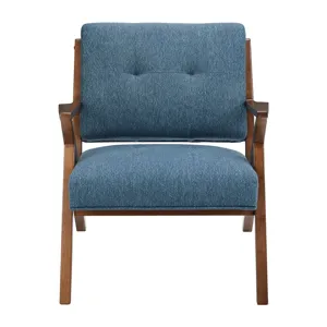 Rocket Lounge Chair - Blue/Pecan