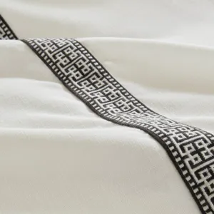 Madison Park Signature Jarvis Embroidery Oversized Duvet Style Comforter Set
