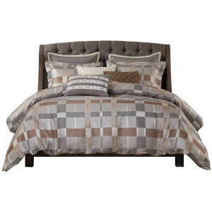 Prescott Queen Jacquard Oversized Duvet Style Comforter Set