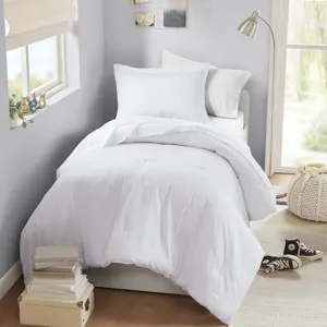 Super Listing Logan Striped Reversible Pintuck Pleated Comforter Set