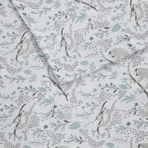 Intelligent Design Cozy Soft Cotton Flannel Printed Sheet Set