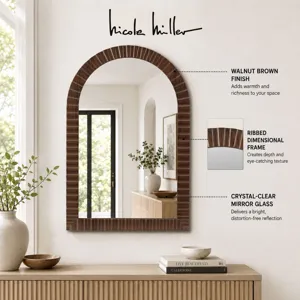 Nicole Miller Simone Fluted Wall Mirror