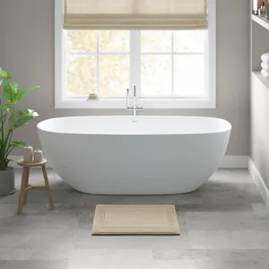 Splendor 100% Cotton Tufted 3000 GSM Reversible Bath Rug - Natural