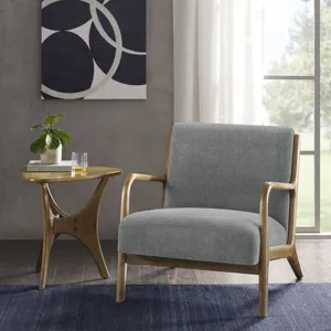 Novak Mid-Century Modern Accent Armchair - Grey