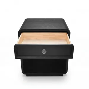 Chapel Hill Deco Nightstand - Black Satin