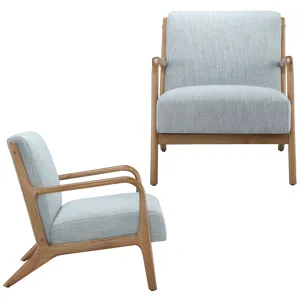 Novak Lounge Chair Set of 2 - Light Blue