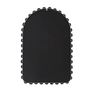 Madison Park Signature Marlowe 24X36 Arch Beaded Wall Mirror - Sliver