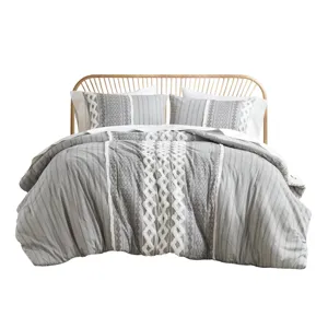 INK+IVY Imani Cotton Printed Comforter Set with Chenille