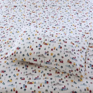 True North by Sleep Philosophy Cozy Cotton Flannel Printed Sheet Set