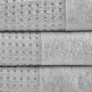 Madison Park Spa Waffle Cotton Jacquard Bath Towel 6 Piece Set