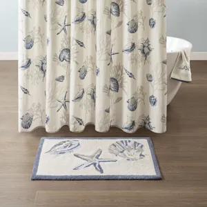 Bayside Reversible High Pile Tufted Bath Rug - Blue