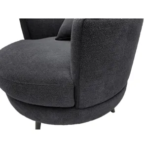 Harper Swivel Chair - Dark Grey