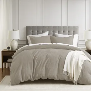 Comfort Spaces Mina Weave Textured Duvet Cover Set